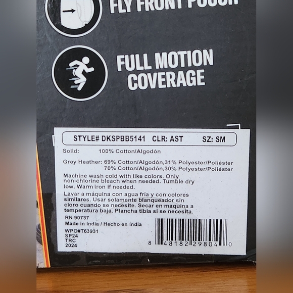 Size Small Boxer Briefs 3 Packages - GAP 5", GAP 3", DICKIES 5" (11 Pair) NEW - Picture 4 of 10